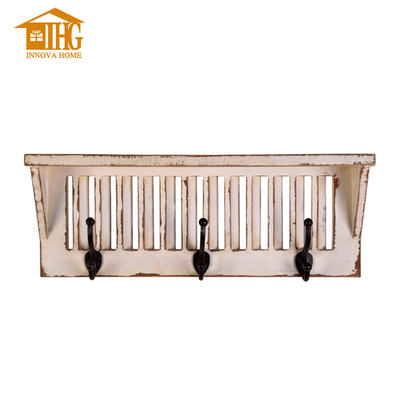 Wall Shelf With Hook Natural Rustic Exquisite Luxury HH181079 INNOVA HOME